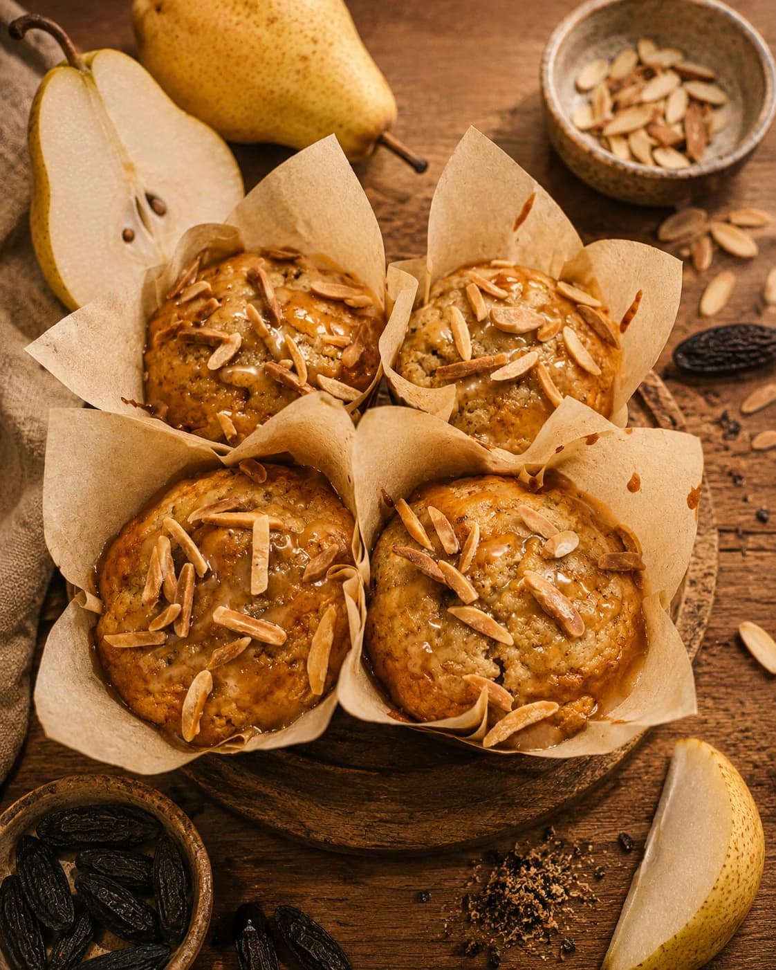 Muffins Poires Tonka